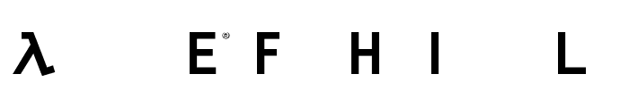 HL2MP Font UPPERCASE