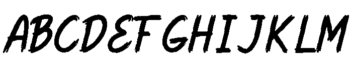 Hmrile Free Font UPPERCASE