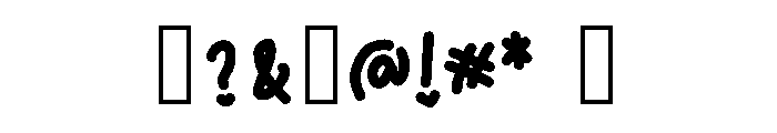 hmm Font OTHER CHARS
