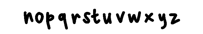 hmm Font LOWERCASE
