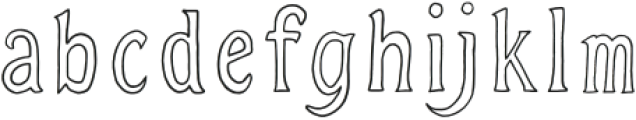 HN Deux Regular otf (400) Font LOWERCASE