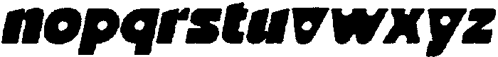 HN Mürve Rough Slant otf (400) Font LOWERCASE