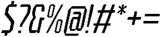 HN Verigale Slant otf (400) Font OTHER CHARS