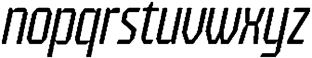HN Verigale Slant otf (400) Font LOWERCASE