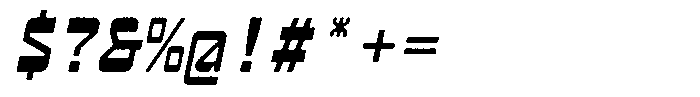 HN Neyro Mono Drawn Slanted Font OTHER CHARS