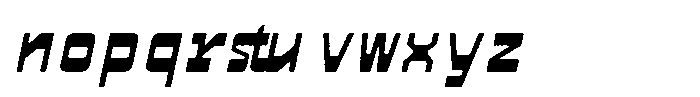 HN Neyro Mono Drawn Slanted Font LOWERCASE