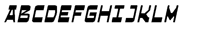 HN Neyro Mono Regular Slanted Font UPPERCASE