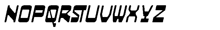 HN Neyro Mono Soft Slanted Font UPPERCASE