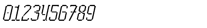 HN Rowka Mono Condensed Slant Font OTHER CHARS