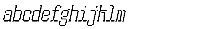 HN Rowka Mono Condensed Slant FONT