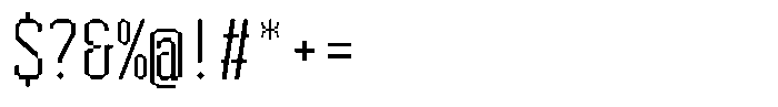 HN Rowka Mono Condensed Font OTHER CHARS