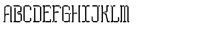 HN Rowka Mono Condensed Font UPPERCASE
