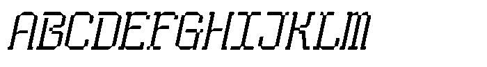 HN Rowka Mono Narrow Slant Font UPPERCASE