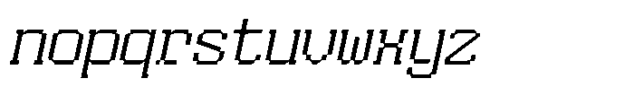 HN Rowka Mono Narrow Slant Font LOWERCASE