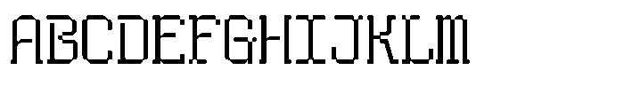HN Rowka Mono Narrow Font UPPERCASE