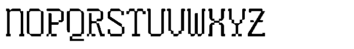 HN Rowka Mono Narrow Font UPPERCASE