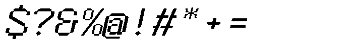 HN Rowka Mono Slant Font OTHER CHARS