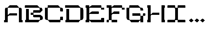 HN Rowka Mono Ultra Wide Font UPPERCASE