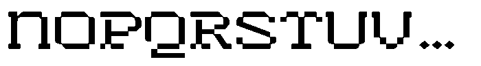 HN Rowka Mono Ultra Wide Font UPPERCASE