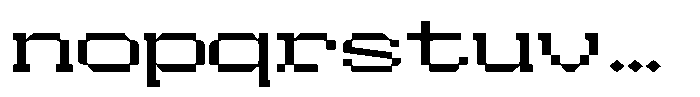 HN Rowka Mono Ultra Wide Font LOWERCASE
