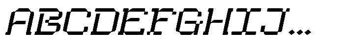 HN Rowka Mono Wide Slant Font UPPERCASE