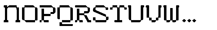 HN Rowka Mono Wide Font UPPERCASE