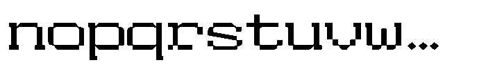 HN Rowka Mono Wide Font LOWERCASE