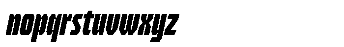 HN Verigale Bold Slant Font LOWERCASE