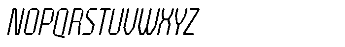 HN Verigale Light Slant Font UPPERCASE