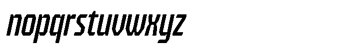 HN Verigale Medium Slant Font LOWERCASE
