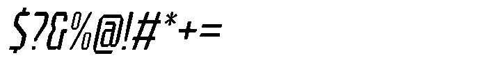 HN Verigale Slant Font OTHER CHARS