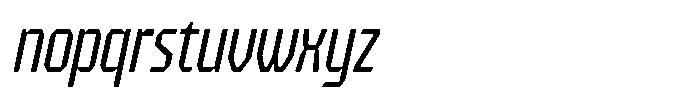 HN Verigale Slant Font LOWERCASE