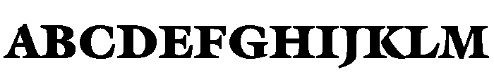 Hoefler Text Heavy Font UPPERCASE