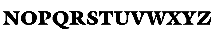 Hoefler Text Heavy Font UPPERCASE