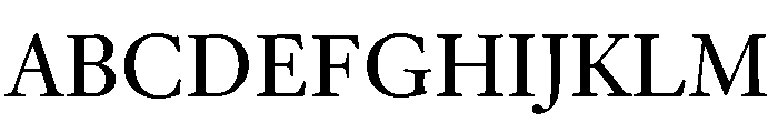 Hoefler Text Regular Font UPPERCASE