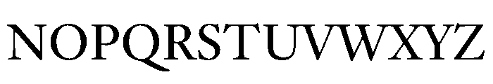 Hoefler Text Regular Font UPPERCASE