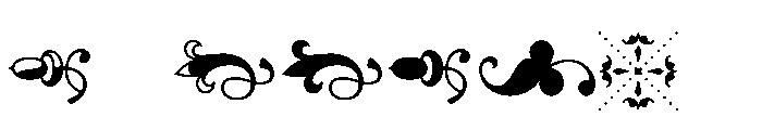 Hoefler Txt Fleurons Font OTHER CHARS