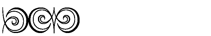 Hoefler Txt Fleurons Font UPPERCASE