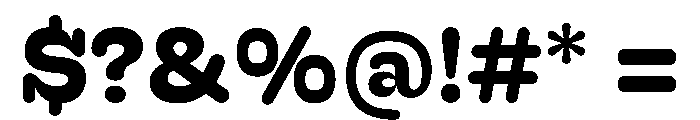 Hoss Round Slab Bold Font OTHER CHARS