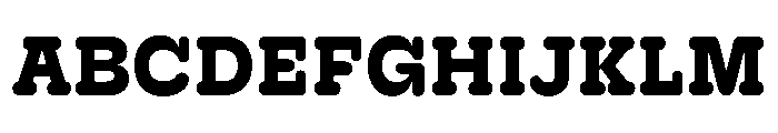 Hoss Round Slab Bold Font UPPERCASE