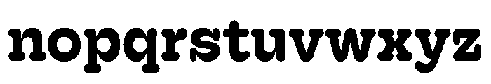 Hoss Round Slab Bold Font LOWERCASE