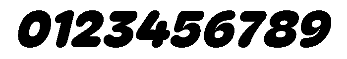 Hoss Round Slab Extra Bold Italic Font OTHER CHARS