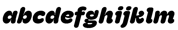 Hoss Round Slab Extra Bold Italic FONT