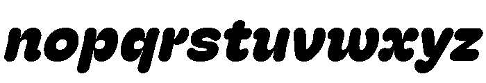 Hoss Round Slab Extra Bold Italic Font LOWERCASE