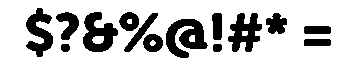 Hoss Round Slab Extra Bold Font OTHER CHARS