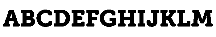 Hoss Round Slab Extra Bold Font UPPERCASE