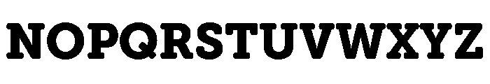 Hoss Round Slab Extra Bold Font UPPERCASE