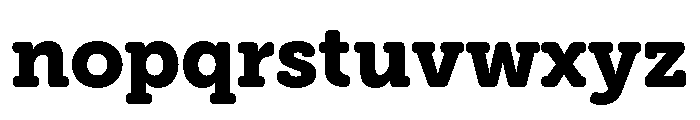 Hoss Round Slab Extra Bold Font LOWERCASE