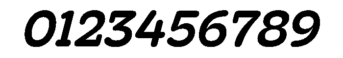 Hoss Round Slab Medium Italic Font OTHER CHARS