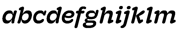 Hoss Round Slab Medium Italic FONT